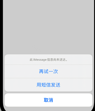 东丽apple维修iPhone上无法正常发送iMessage信息